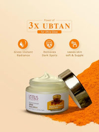 Lotus Herbals Radiance Boost Ubtan Face Cream 50gm, Boost Ubtan Face Wash 100gm set of 2
