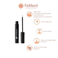 FeMent Clean Beauty Aqua Eye Liner, Intense Pigment, Long Lasting, Clean & Lightweight, Water & Smudge Resistant (Mysterious (BLACK))