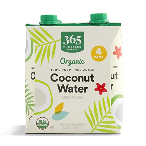 365 Water Coconut Organic 4 Count, 67.6 Fl Oz