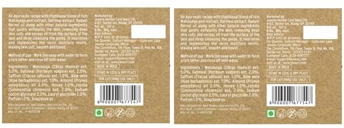 Jovees Herbal Orange Peel & Honey Exfoliating Daily Use Soap 100G (Pack of 2)