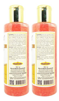 Khadi Mauri Herbal Rose Face Wash | Nourishing & Acne-Reducing | Removes Dirt, Impurities & Excess Oil | Smooth & Radiant Skin | Natural & Chemical-Free | Made with Rose Petals |Pack of 2 | 420 ml