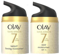 Olay Total Effects Slay All Day Pack - Day Cream 50gm + Night Cream 50 gm| Fights 7 Signs of Ageing | With Niacinamide and Green Tea Extracts | Normal, Oily, Dry, Combination Skin | Pack of 2