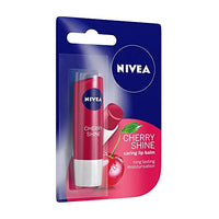 NIVEA Lip Balm, Fruity Cherry Shine, 4.8g And NIVEA Lip Balm, Soft Rose, 4.8g