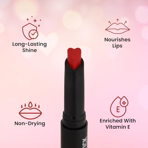 Swiss Beauty My Shine Creamy Lipstick with Vitamin E | Long Lasting Lipstick with Shiny finish | Shade- Pink Victoria, 1.5gm