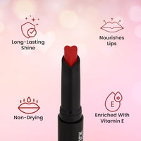 Swiss Beauty My Shine Creamy Lipstick with Vitamin E | Long Lasting Lipstick with Shiny finish | Shade- Pink Victoria, 1.5gm