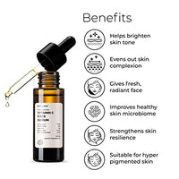 Brillare 10% Vitamin C Serum, Bright & Glowing Skin with Probiotics & Aloe Vera, Reduces Dull Skin Tone & Dark Spots, 100% Natural Face Serum, 30ml