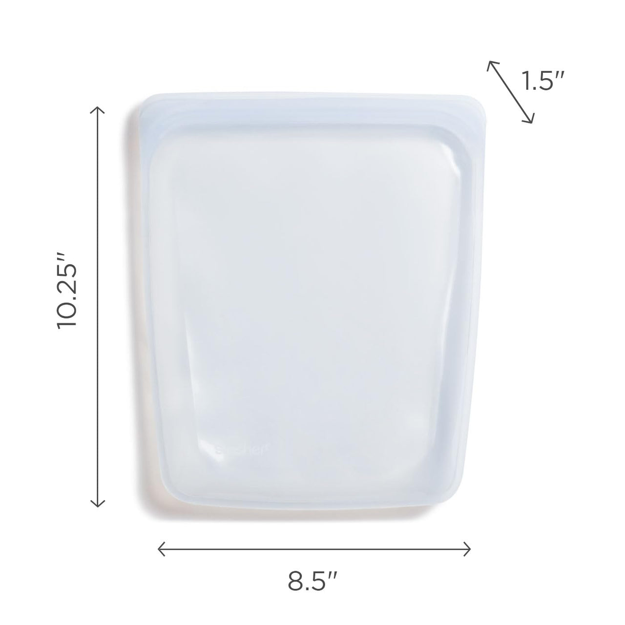 Stasher Platinum Silicone Food Grade Reusable Storage Bag, Yellow (1/2 Gallon) | Reduce Single-Use Plastic | Cook, Store, Sous Vide, or Freeze | Leakproof, Dishwasher-Safe, Eco-friendly | 64 Oz