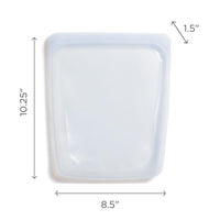 Stasher Platinum Silicone Food Grade Reusable Storage Bag, Yellow (1/2 Gallon) | Reduce Single-Use Plastic | Cook, Store, Sous Vide, or Freeze | Leakproof, Dishwasher-Safe, Eco-friendly | 64 Oz