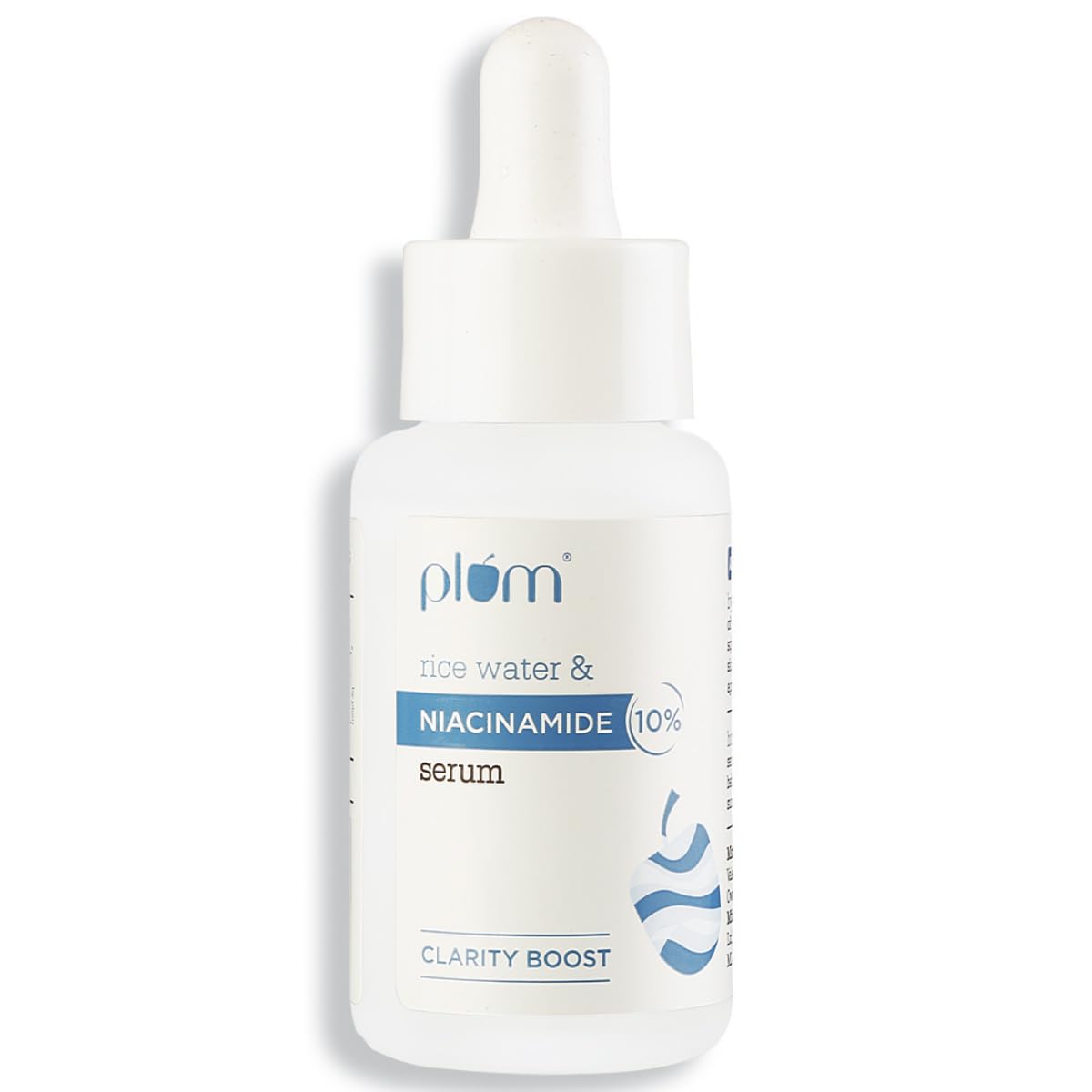 Plum 10% Niacinamide Serum with Rice Water | Provides Clear, Glowing & Brightening Skin | for Acne Prone, Combination, Oily & Sensitive Skin | Oil Control & Anti Acne Face Serum for Women & Men | 30ml