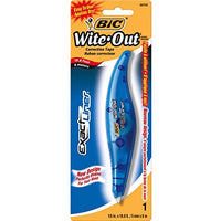 BIC White-Out Exact Liner Correction Tape Pen, Non-Refillable, 1/5 Inch x 236 Inches (WOELP11)
