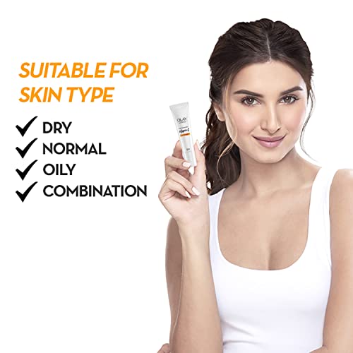 Olay Vitamin C Face Mini Serum with Niacinamide l Dark Spot Reduction l Even Glow & Smooth Texture l Normal, Oily, Dry & Combination Skin l Parabens & Sulphate-free l 15ml