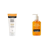 Neutrogena Deep Clean Foaming Cleanser, 100g And Neutrogena Oil Free Acne Face Wash, 175ml