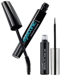 Lakme Eyeconic Lash Curling Mascara, Black, 9ml and Lakme Absolute Shine Liquid Eye Liner, Black, 4.5ml