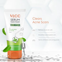 VLCC Salicylic Acid & Tulsi Serum Facewash - 150 ml to Fights Acne Scars for AM | with Free Hyaluronic Acid & Aloe Vera Serum Facewash - 150 ml to Strengthen Skin Barrier for PM (B1G1)