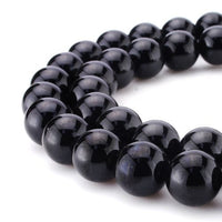 BEADNOVA Black Matte Onyx Beads Natural Crystal Beads Stone Gemstone Round Loose Energy Healing Beads with Free Crystal Stretch Cord for Jewelry Making (6mm, 62-64pcs) 6mm 13) Black Matte Onyx Beads