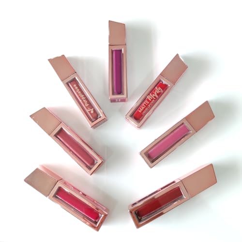 Matte Liquid Lipstick Combo – Gorgeous & Bold Tint + Transparent Gloss | Bold & Soft Shades | Long Lasting, Smudge-Proof & Waterproof Lip Makeup