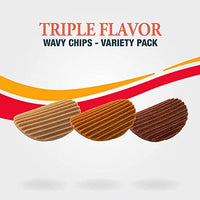 Good'n'Fun Triple Flavor Wavy Chips Variety Pack, 10 oz, Treats for Dogs 10 Ounce (Pack of 1)