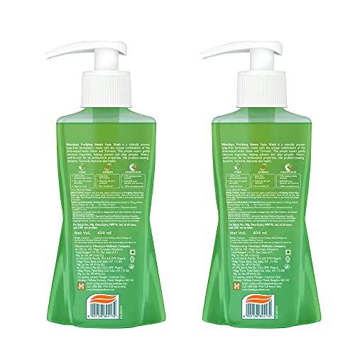 Himalaya Purifying Neem Face Wash 400ML (pack of 2)