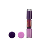 Typsy Beauty 2 In 1 Gel Nail Polish | Purple & Light Purple | Quick Drying | Glossy Finish | Long Lasting | Chip Resistant |10 ml