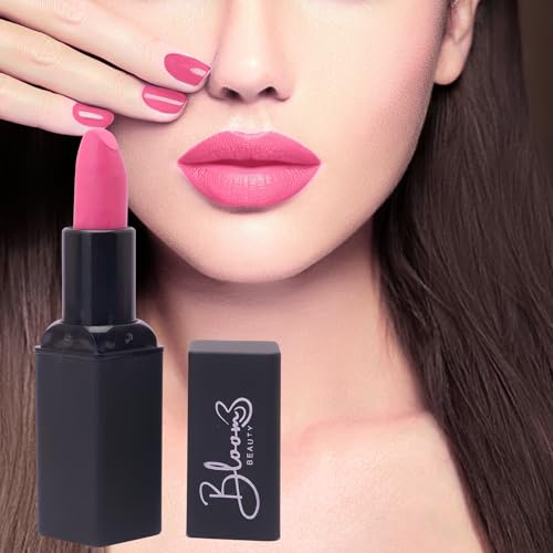 Bloom Beauty Bullet Lipstick Creamy Matte Finish Hydrating & Long-Lasting,Rosy Blush