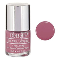 DeBelle Gel Creme Finish Nail Polish Laura Aura (Light Mauve), 8 Ml - Enriched With Natural Seaweed Extract, Cruelty Free, Toxic Free
