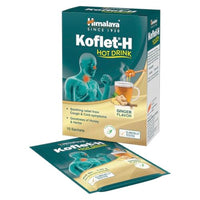 Himalaya Koflet-H Hot Drink | Ginger Flavor | Pack of 10 Sachets | Relief from Cough and Cold Symptoms | Contains Honey | Has Goodness of Herbs