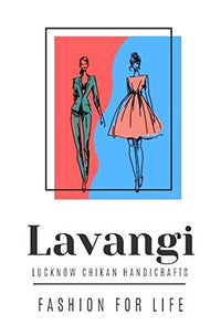 Lavangi Women's  Lucknow Chikankari Tepchi Work Georgette Saree