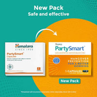 Himalaya PartySmart, 25 capsules |Prevents hangover & helps support liver. Herbal solution, safe, effective & clinically proven
