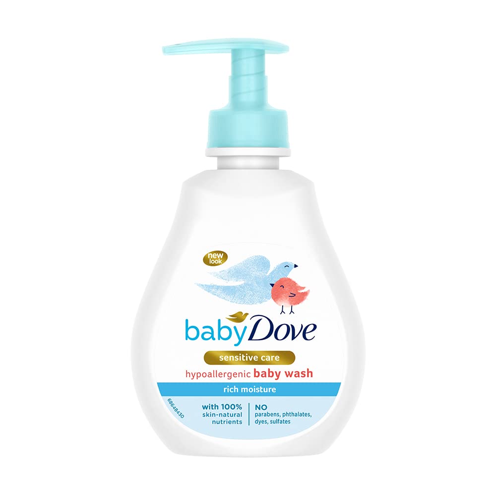 Baby Dove Rich Moisture Nourishing Baby Lotion 400 ml, With Moisturising Cream & Baby Rich Moisture Hair to Toe Baby Wash 400 ml & Baby Rich Moisture Hair to Toe Baby Wash 200 ml,