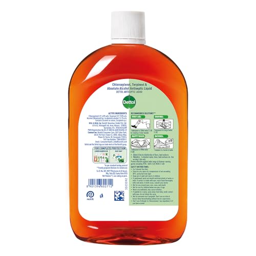 Dettol Antiseptic Liquid for First Aid, Surface Disinfection and Personal Hygiene, 1300ml