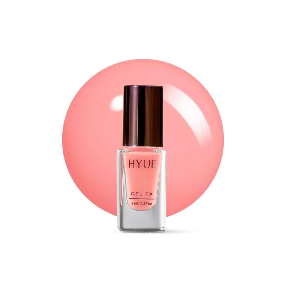 HYUE Gel FX Nail Paint | Spring-Summer Pastels | 8 ml x 5 | Ultra-Glossy Shine | Long-Lasting Wear | Chip-Resistant Formula | Quick-Drying | High-Impact Glossy Finish | Available in 22 Shades
