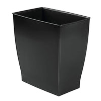 iDesign Spa Rectangular Trash, Waste Basket Garbage Can for Bathroom, Bedroom, Home Office, Dorm, College, 11.25