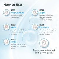 Raaga Professional De-Tan Pack with Kojic, Lactic Acid & Arbutin | Tan Removal Cream | Dermatologically Tested, Peroxide, Hydroquinone & Sulphate Free- 12g x 6 (72gm)