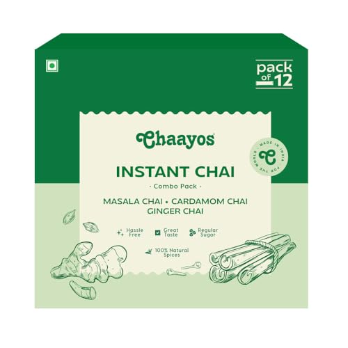 Chaayos Instant Tea Premix Combo (Masala, Cardamom & Ginger Tea)