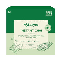 Chaayos Instant Tea Premix Combo (Masala, Cardamom & Ginger Tea)