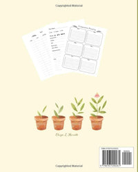 Garden Logbook and Planner: 2022 Monthly Gardening Projects and Tasks Organizer for Gardeners