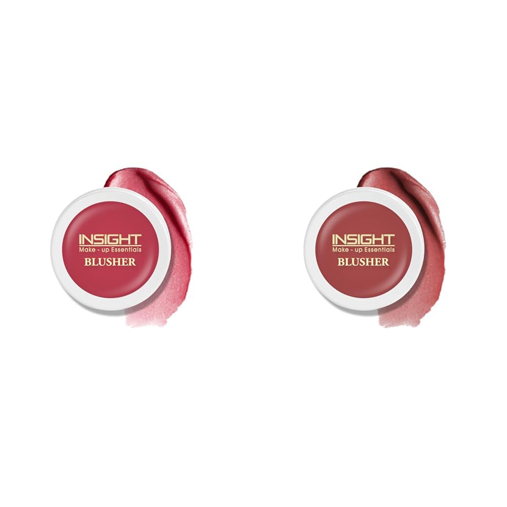 Insight Cosmetics Crème Blusher, Face Makeup, Raspberry Gelato, 3.5 gm & Insight Cosmetics Crème Blusher, Face Makeup, Caramel Eclair, 3.5 gm