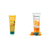Himalaya Fresh Start Oil Clear Face Wash, Lemon, 100ml&Himalaya Tan Removal Orange Face Wash, 100ml