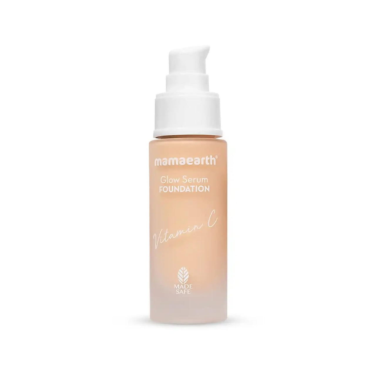 Mamaearth Glow Serum Medium Foundation Dewy With Vitamin C & Turmeric For 12-Hour Long Stay - 01 Ivory Glow - 30 Ml, Normal