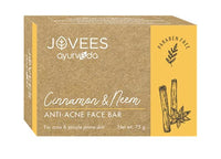 Jovees Herbal Orange Peel & Honey Soap 100 g, Basil Turmeric Anti Bacterial 100 g, Cinnamon & Neem Anti Acne Face Bar 75 g, Shea Butter & Aloe Vera Hydrating 100 g Soap Combo 4