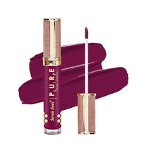 Seven Seas Pure Liquid Lipstick, Matte Finish, Purple (Rose 2, 7ml)