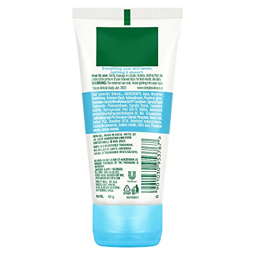 Simple Water Boost Hydrating Gel Creme 50g | For 100 HR Hydration | For Normal to Dry Skin | With Pentavitin & 11% Hydrating Actives