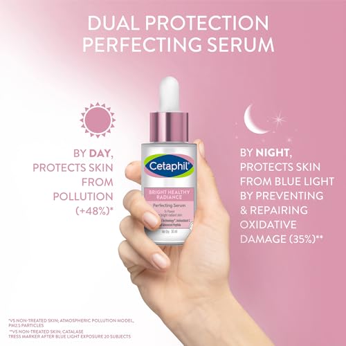 CETAPHIL Bright Healthy Radiance Brightening |Glow Serum | 30ml | GentleBright Technology™ with Antioxidant C and Advanced Peptide | Removes Dark Spots & Dullness
