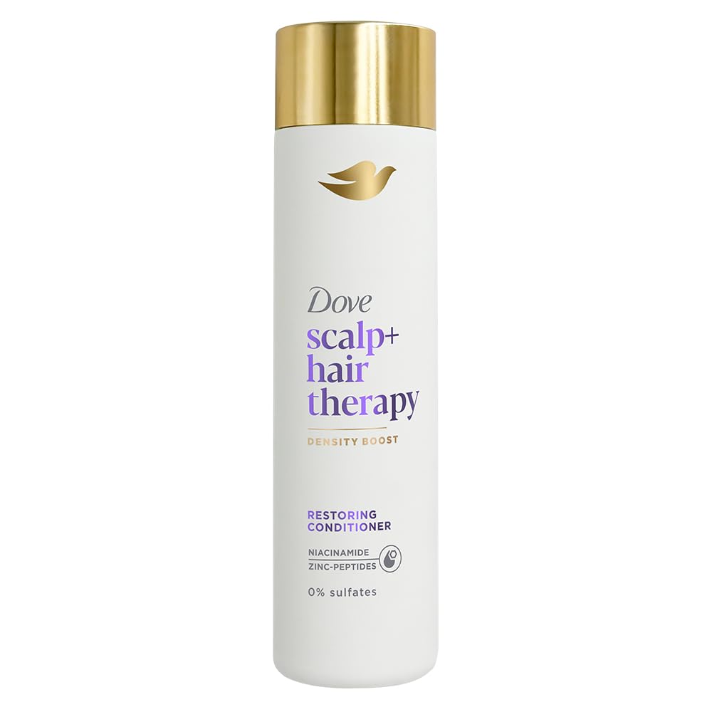 Dove Scalp + Hair Therapy Sulphate Free Density Boost Restoring Conditioner With Niacinamide And Zinc-Peptides For Visibly Denser Hair,1
