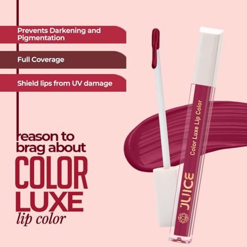 Juice Captured - M11 Kiss Sensation Lipstick & Lovely Lilac - M17 Color Luxe Liquid Lipstick with Goodness of Bio Retinol, & SPF 15 UV Protection