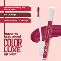 Juice Captured - M11 Kiss Sensation Lipstick & Lovely Lilac - M17 Color Luxe Liquid Lipstick with Goodness of Bio Retinol, & SPF 15 UV Protection