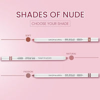 SHOPAAREL BE BOLD Lip & Eye Pencil, 2-in-1 Lip & Eye Liner, Creamy & Blendable, Lip Liner, Built-In Sharpener, Matte Finish, Eye Liner, Intense Pigment, Smudge-Proof, Long Lasting-0.4 Gm, Soft