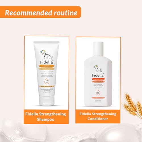 Fixderma Fidelia Strengthening Conditioner with Shea Butter & Wheat Protein for Frizzy & Dry Hair | Conditioner for Women & Men | Hair Conditioner - 100gm (Pack of 1)