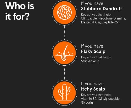 Minimalist Anti-Dandruff Hair Serum for Scalp | Pre Shampoo Treatment with CPH Complex & Oligopeptide 0.8% | With Elestab Advanced Anti Dandruff Molecule | For Women & Men | 50ml