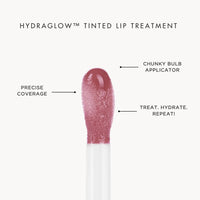 HYUE HydraGlow™ Tinted Lip Treatment (6 ml) | Mauve-licious | 24‑Hour Hydration with Sea Buckthorn Oil & Kokum Butter | Non‑Sticky | High‑Shine | Nourishing & Vegan Formula | Chunky Applicator